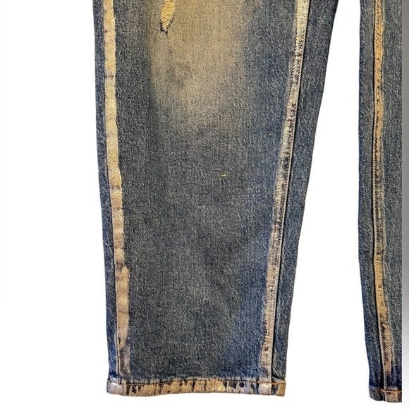 Edgely  Distressed Slim Straight Ankle Jeans - Picture 4 of 9